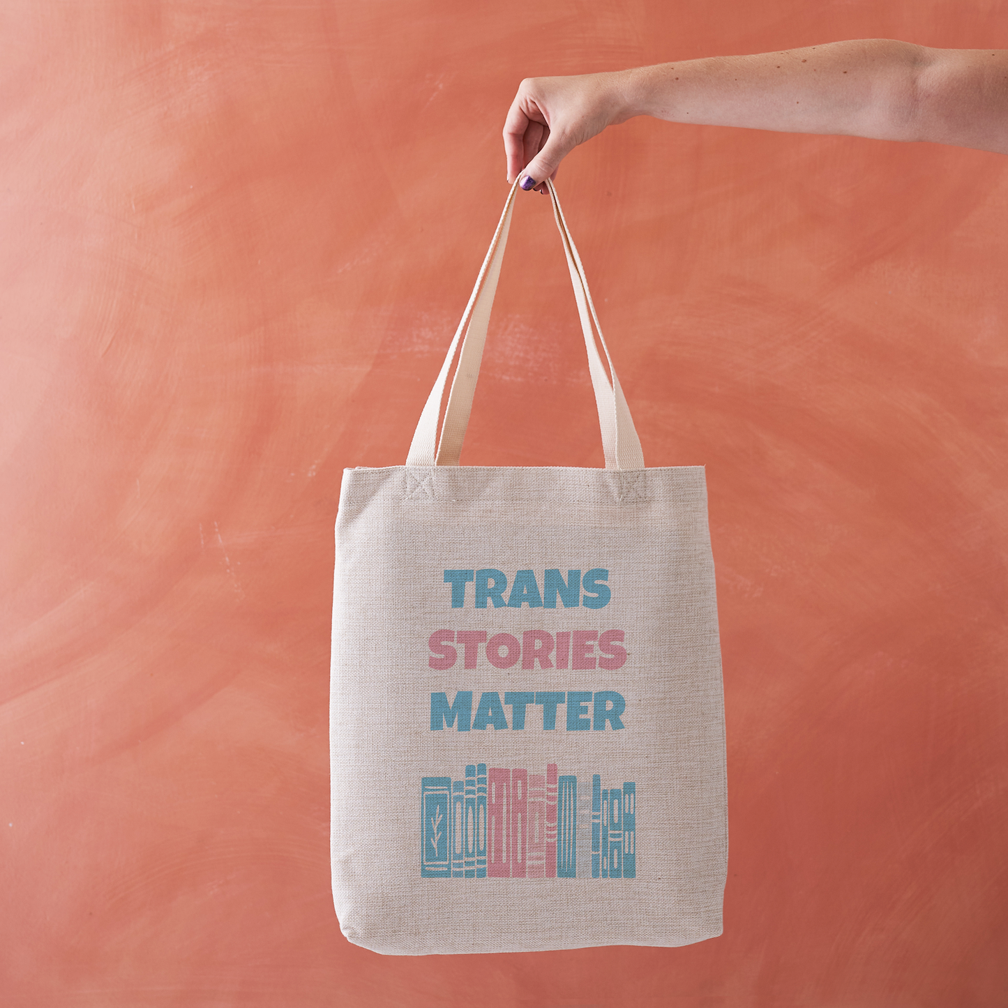 Trans Stories Matter Tote Bag: With Next Chapter Logo