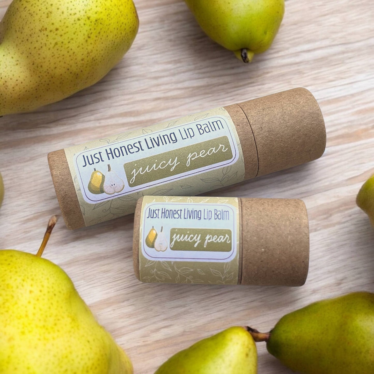 Vegan Plastic-Free Lip Balms: Mango Peach / Small/Short