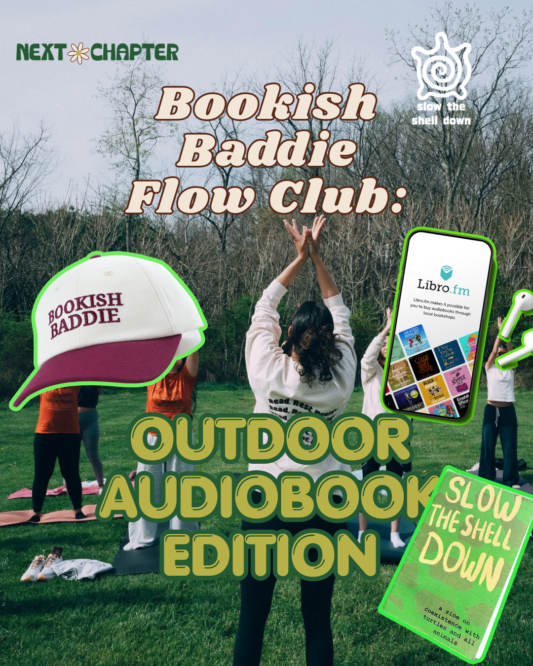 June 14: Bookish Baddie Flow Club (Audiobook + Nature Walk)
