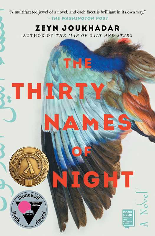 Thirty Names of Night by Zeyn Joukhadar: Paperback; 320 pages / English
