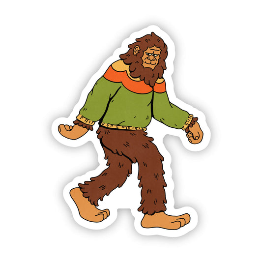 Bigfoot sweater sticker