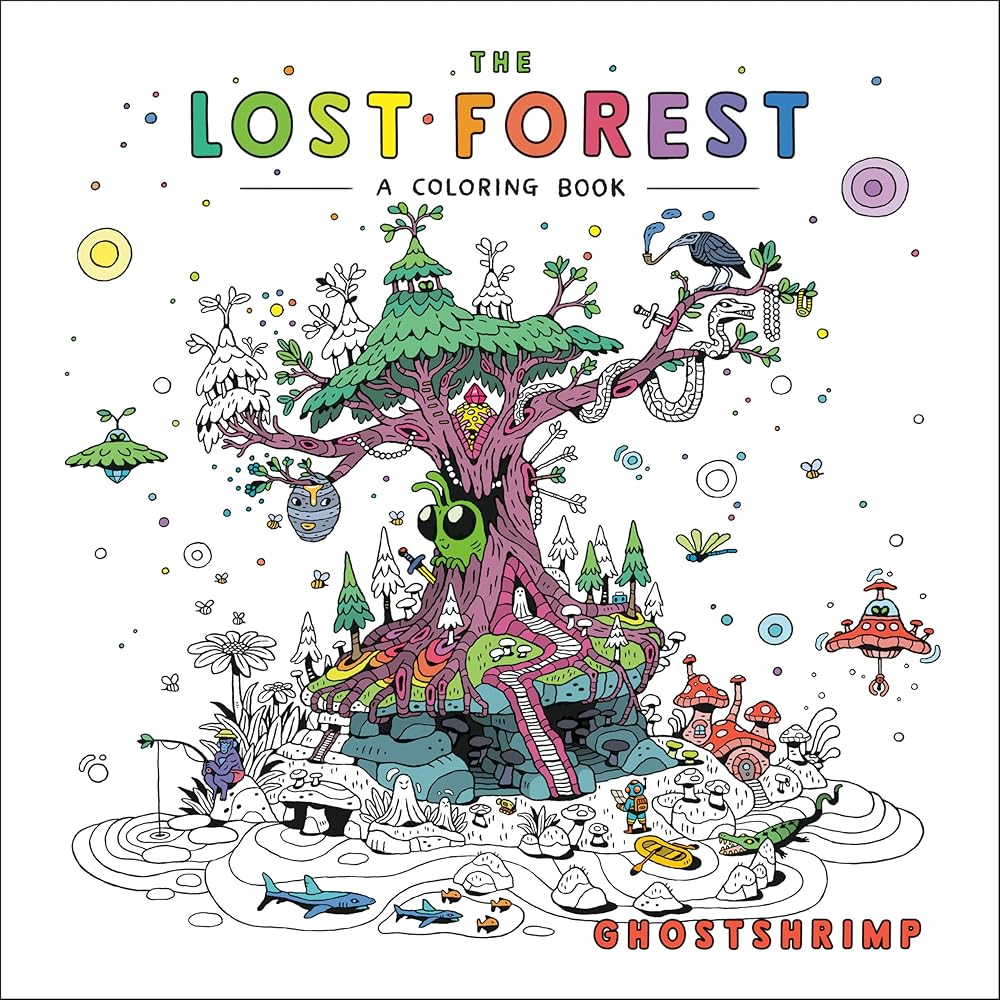 The Lost Forest: A Coloring Book cover image