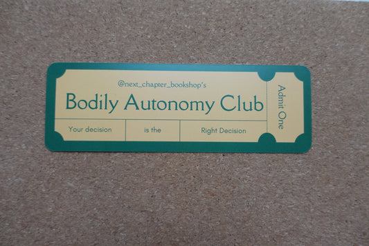 Bodily Autonomy Club Bookmark