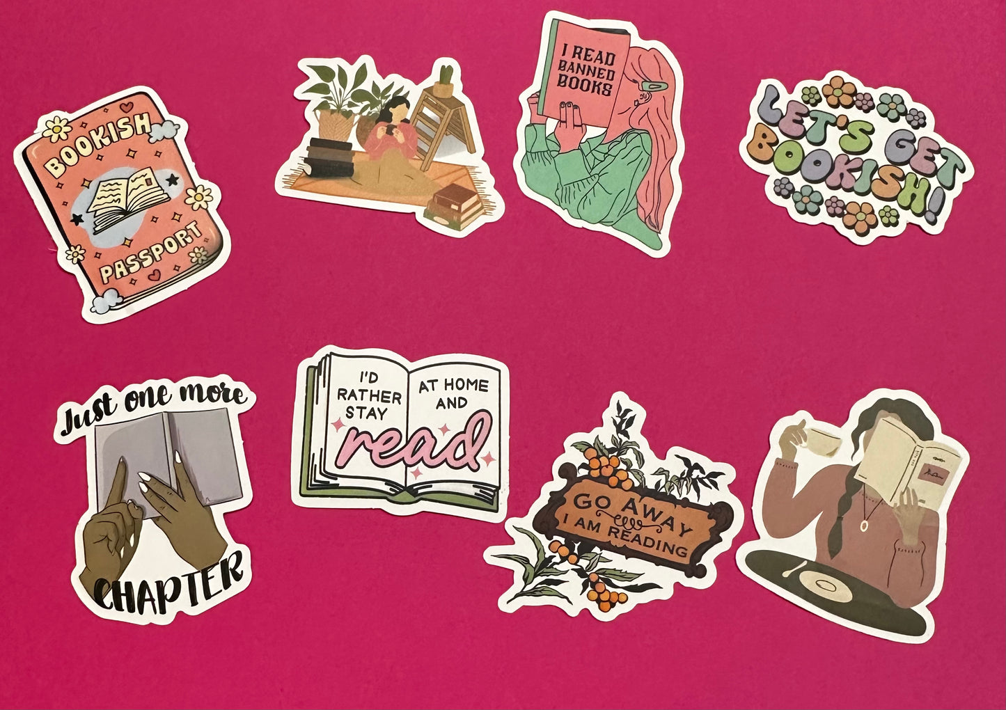 Bookish stickers