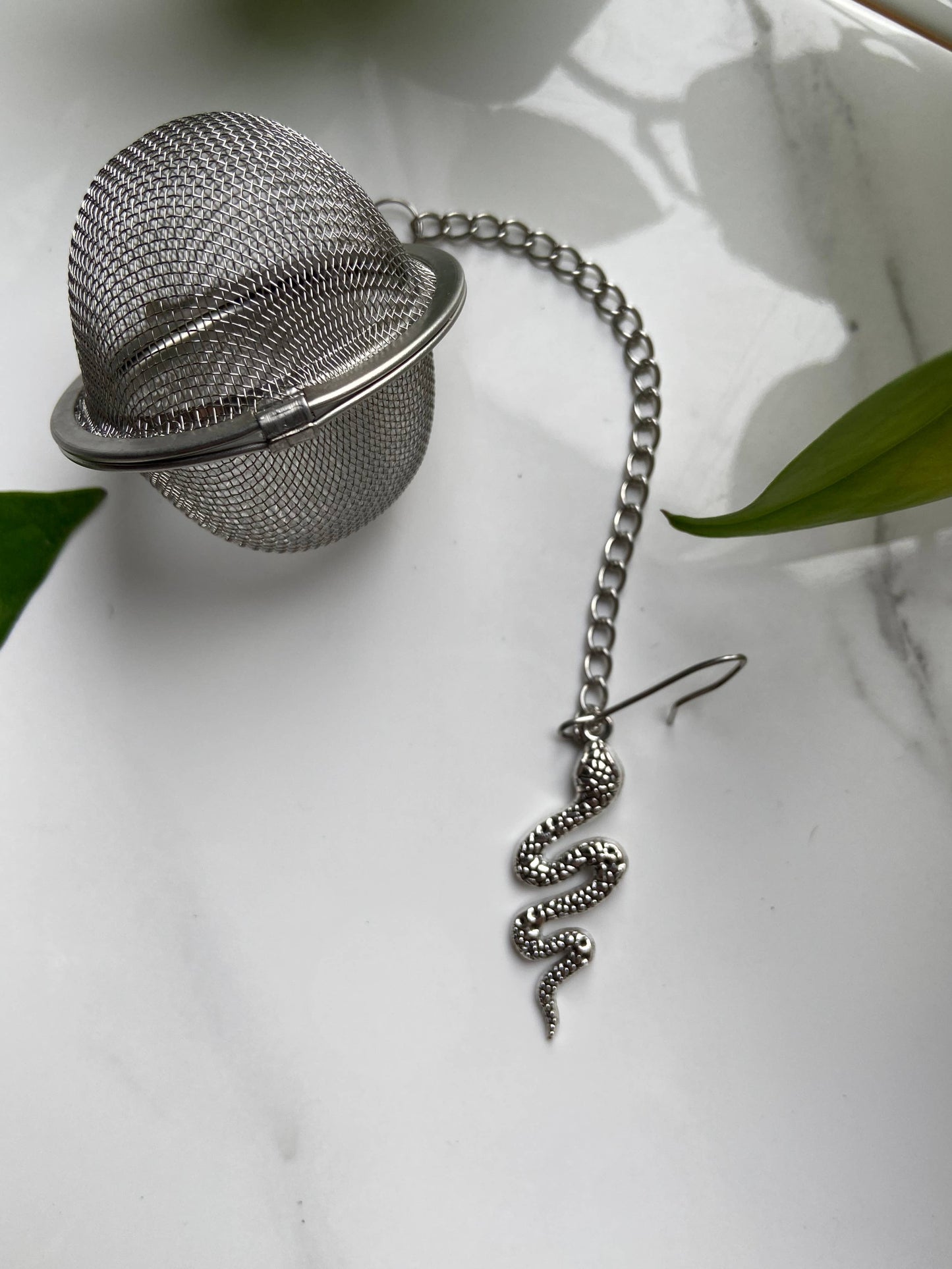 Silver Snake Witchy Tea Ball Infuser