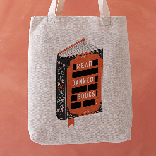 NEW Read Banned Books - Tote Bag: with Next Chapter Logo