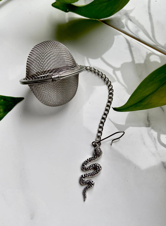 Silver Snake Witchy Tea Ball Infuser